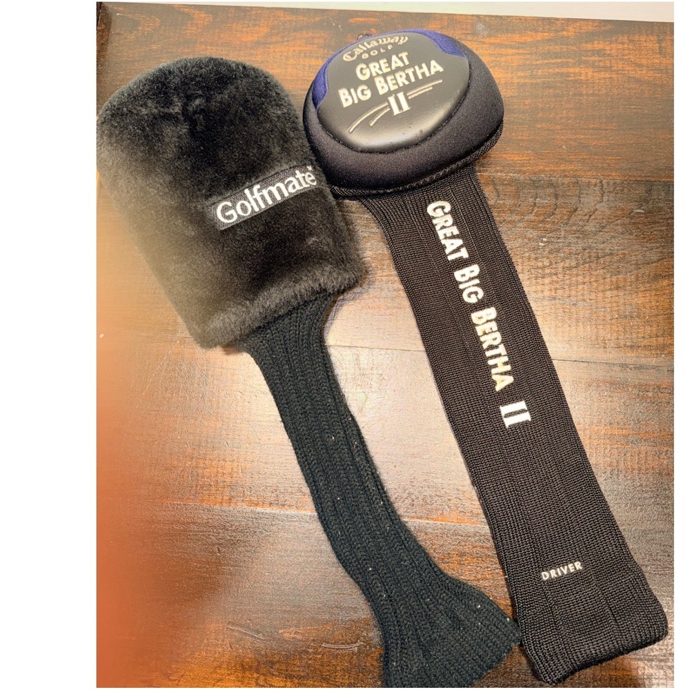 Callaway Great Big Bertha II Driver Headcover & Golfmate Faux Fur‎ Wood Cover